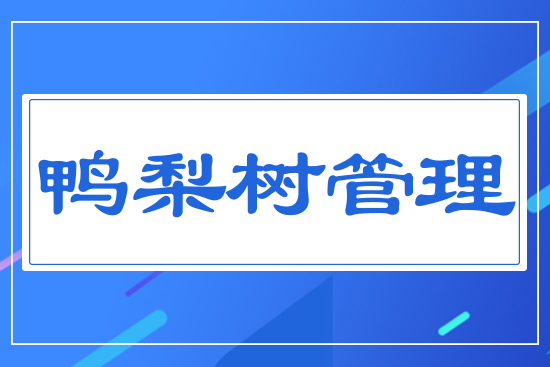 鴨梨樹管理