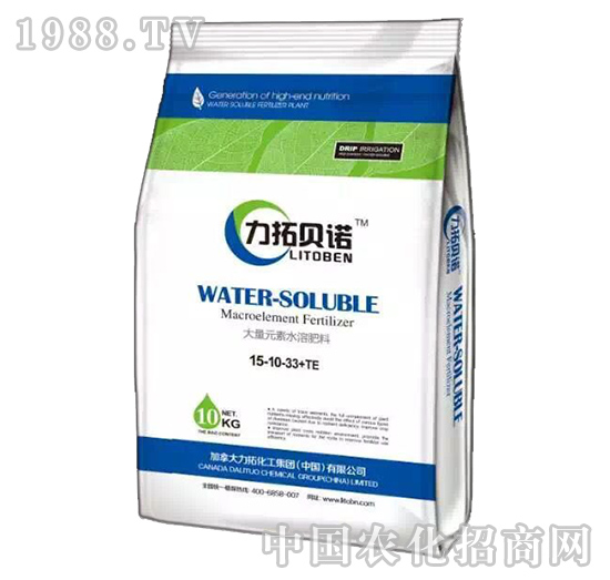 大量元素水溶肥料15-10-33+TE-益生源