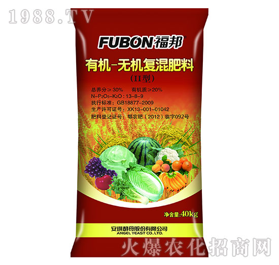 有機-無機復(fù)混肥料13-8-9-福邦-安琪