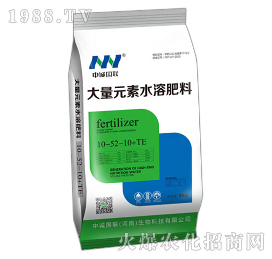大量元素水溶肥料10-52-10+TE-（5kg）-中誠國聯