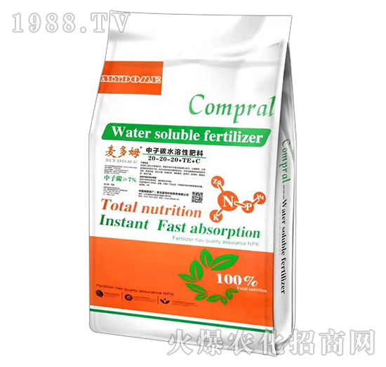 中子碳水溶肥料20-20-20+TE+C-麥多姆-愛邦
