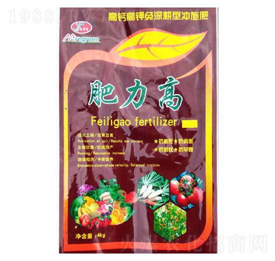 4kg高鈣高鉀免深耕型沖施肥-肥力高-煜源肥業(yè)