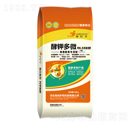 果蔬膨果專用型有機無機復(fù)混肥-酵鉀多微-稼倍多