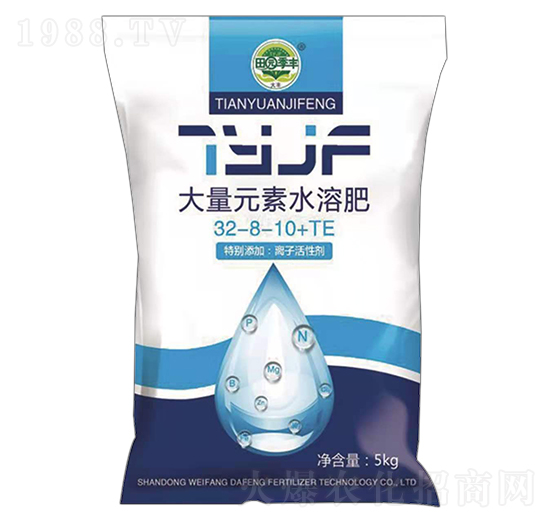 大量元素水溶肥32-8-10+TE-田園季豐-大豐肥業(yè)