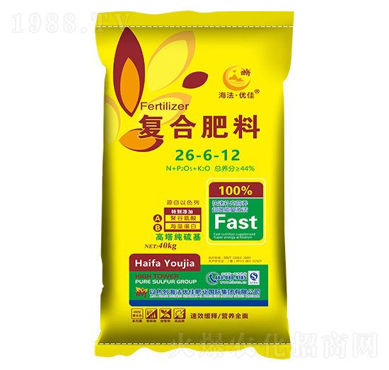 高塔純硫基復(fù)合肥料26-6-12-海法優(yōu)佳