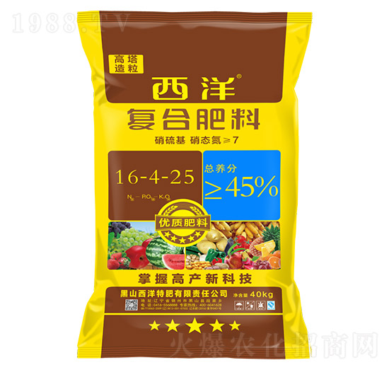 高塔造粒復(fù)合肥料16-4-25-西洋肥業(yè)