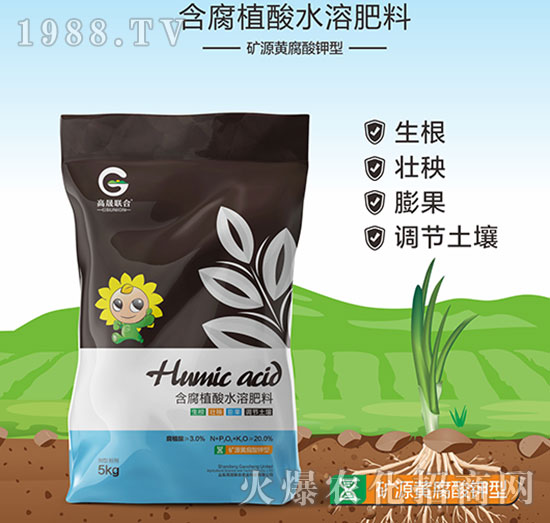 礦源黃腐酸鉀型-含腐植酸水溶肥料-高晟聯(lián)合