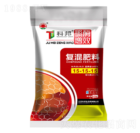 40kg復(fù)混肥料15-15-15-聚酶增效-科邦