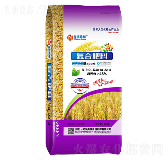小麥專用復(fù)合肥料18-22-8-美盛金瑞