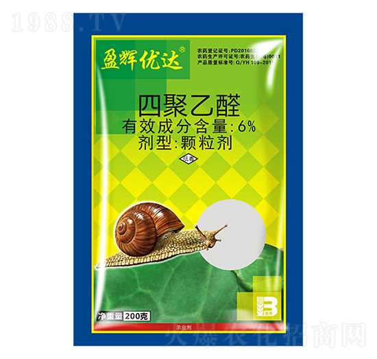 6%四聚乙醛顆粒劑（200g）-盈輝優(yōu)達-盈輝