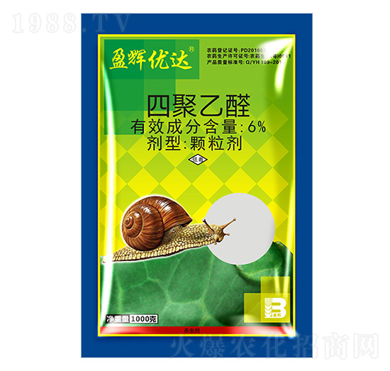 6%四聚乙醛顆粒劑（1000g）-盈輝優(yōu)達(dá)-盈輝
