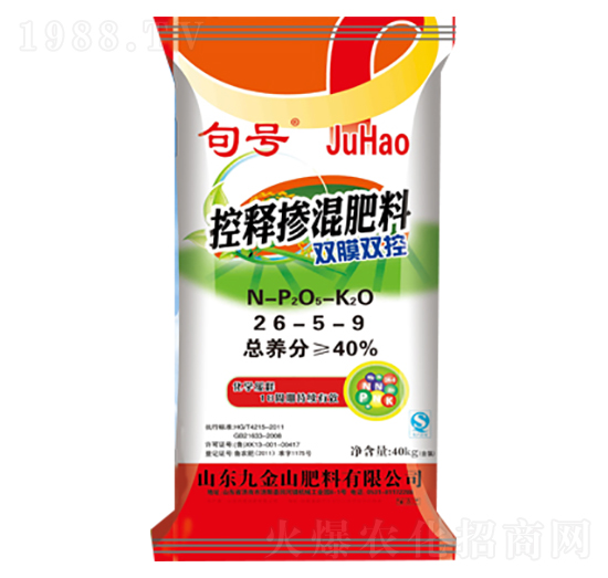 雙膜雙控控釋摻混肥料26-5-9-句號(hào)-巴頓