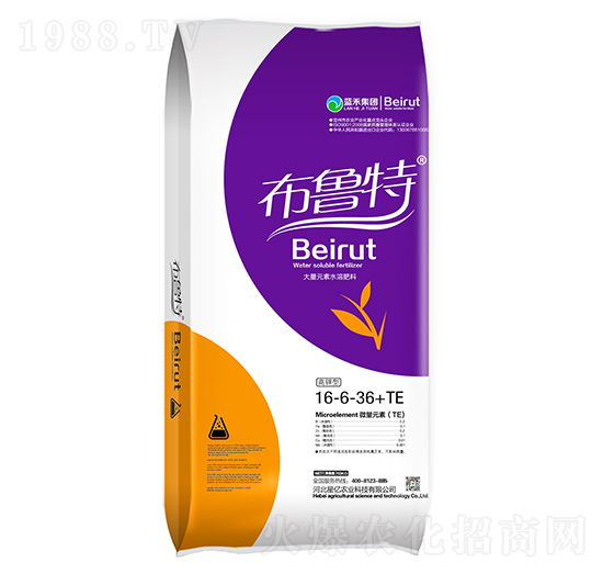 高鉀型大量元素水溶肥料16-6-32+TE-布魯特-藍(lán)禾生物