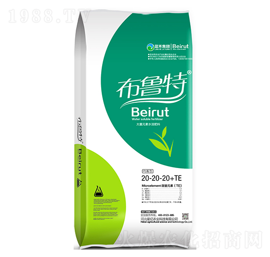 10kg平衡型大量元素水溶肥料20-20-20+TE-布魯特-藍(lán)禾生物