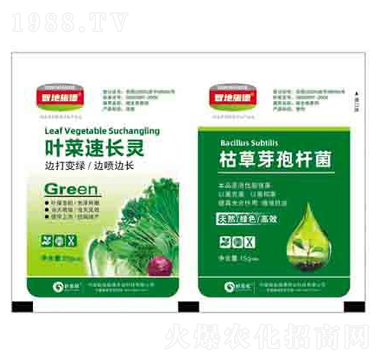 葉菜速長(zhǎng)靈+枯草芽孢桿菌 潤(rùn)澤