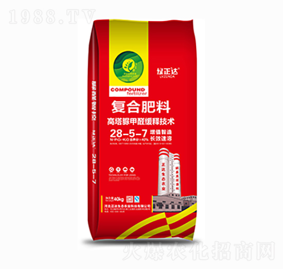 高塔脲甲醛復合肥料28-5-7 綠正達