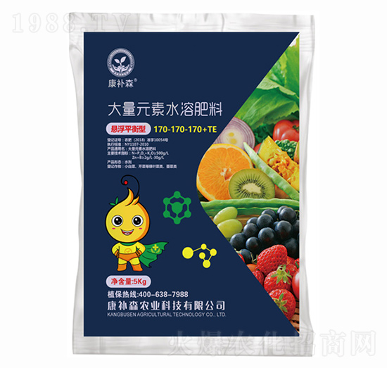 懸浮平衡型大量元素水溶肥170-170-170+TE 康補(bǔ)森