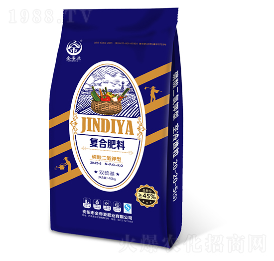 雙硫基磷酸二氫鉀型復合肥料20-20-5-金帝亞