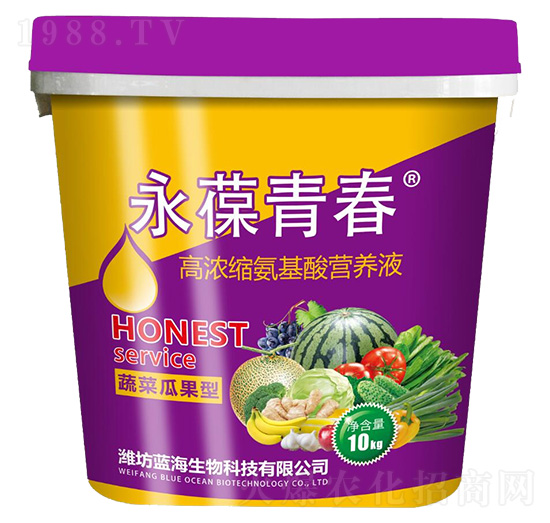 蔬菜瓜果型高濃縮氨基酸營養(yǎng)液-永葆青春-藍(lán)海生物