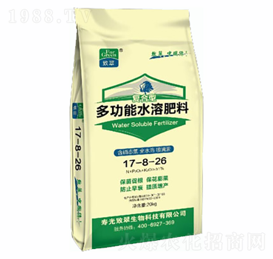 復(fù)合型多功能水溶肥17-8-26-致翠生物