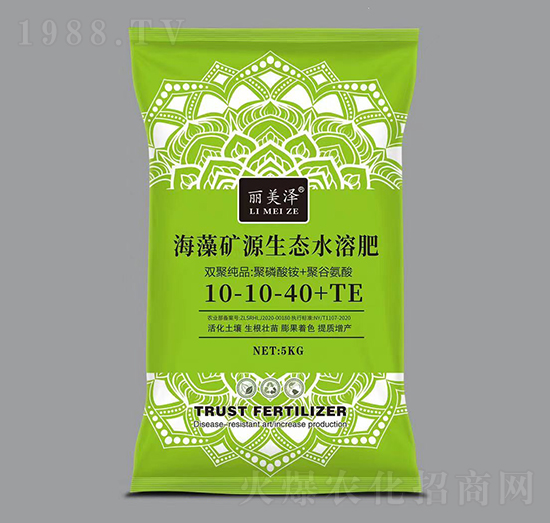海藻礦源生態(tài)水溶肥10-10-40+TE-麗美澤-中農(nóng)恒大