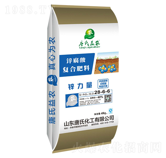 鋅腐酸復(fù)合肥料28-6-6-唐氏化工