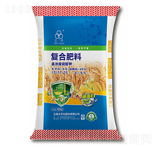 高濃度硫酸鉀復(fù)合肥料27-10-14-三環(huán)-云天化