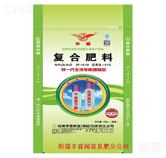 玉米專(zhuān)用緩釋復(fù)合肥料27-14-10-豐喜