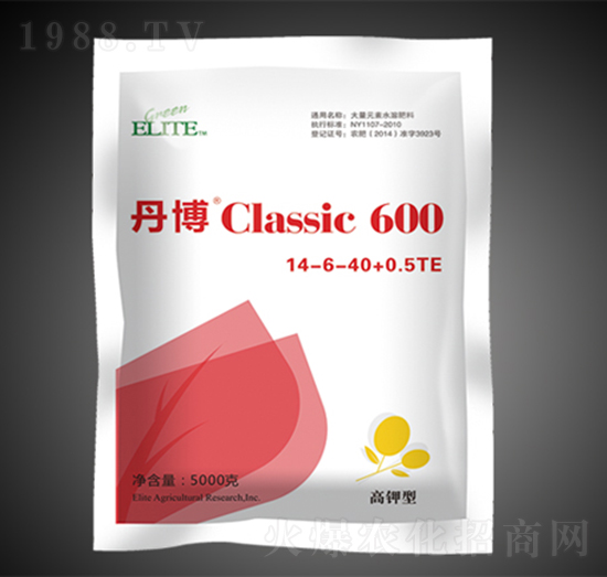 高鉀營(yíng)養(yǎng)型大量元素水溶肥料14-6-40+0.5TE-丹博-綠金高新