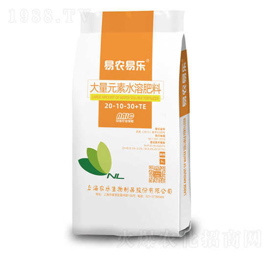 大量元素水溶肥20-10-30+TE-易農(nóng)易樂-上海農(nóng)樂