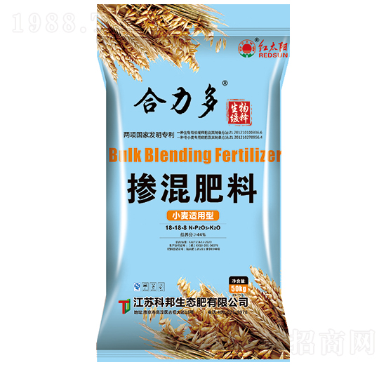 小麥適用型摻混肥料18-18-8-合力多-科邦生態(tài)
