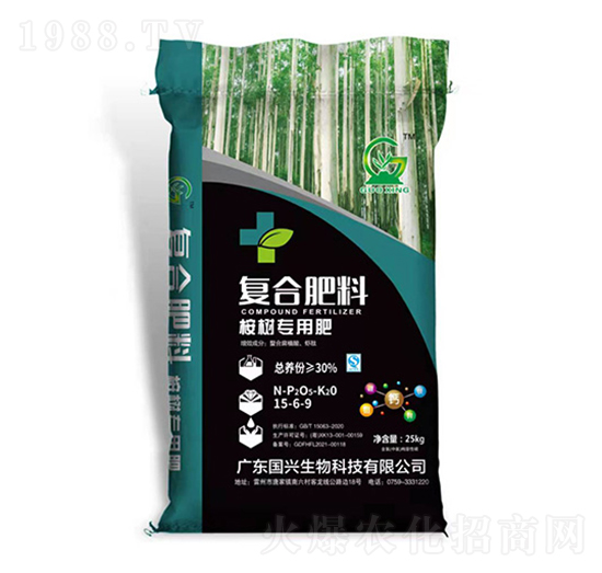 桉樹專用復合肥料15-6-9--國興生物