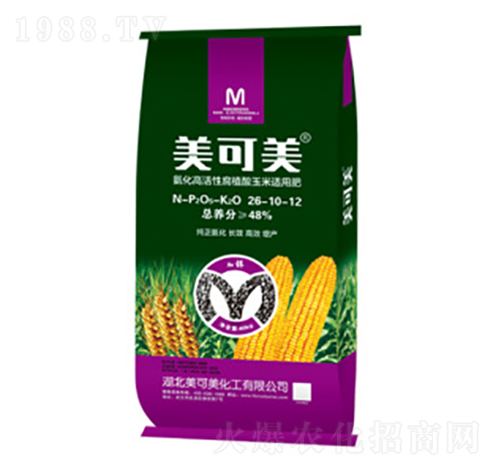 氨化高活性腐殖酸玉米適用肥26-10-12-美可美