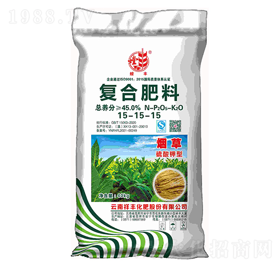 40kg煙草專用復(fù)合肥料15-15-15-螳豐-祥豐集團