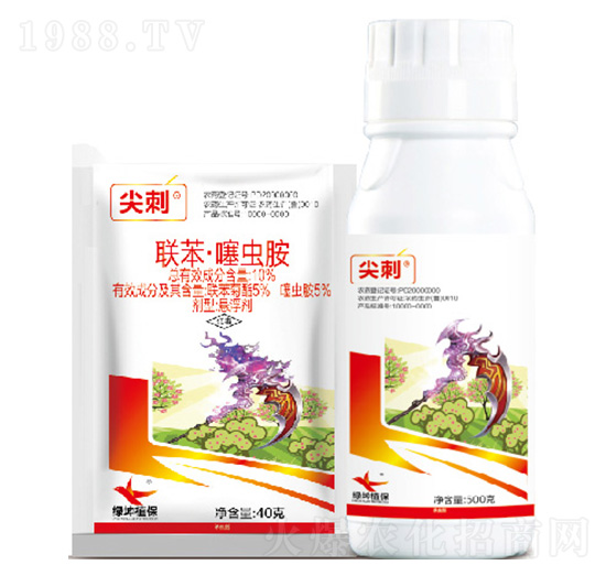 10%聯(lián)苯·噻蟲(chóng)胺懸浮劑-尖刺-綠坤生物