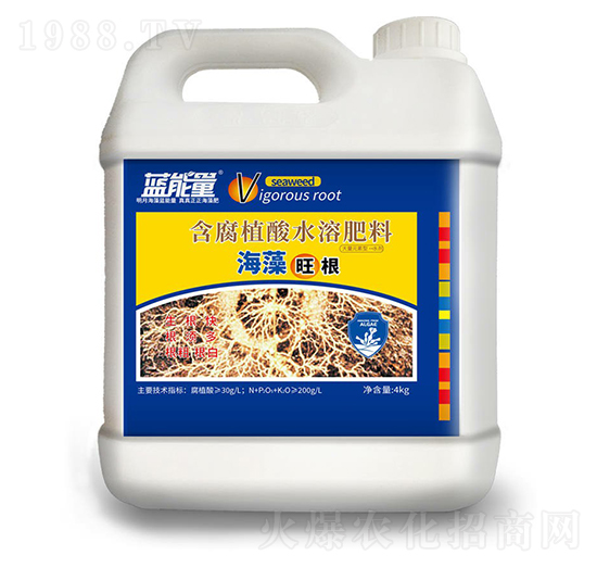 海藻旺根含腐植酸水溶肥料-藍(lán)能量-藻源植物
