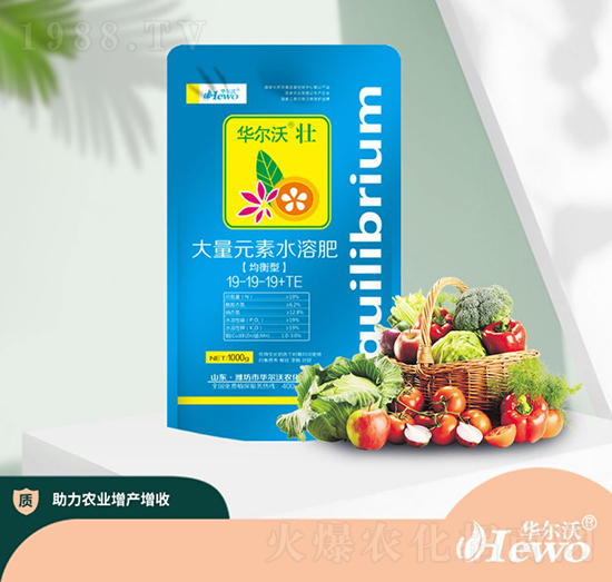 均衡型大量元素水溶肥料19-19-19+TE-華爾沃