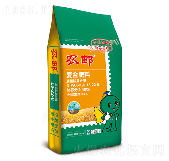 農(nóng)郵腐植酸復(fù)合肥18-22-0-農(nóng)大肥業(yè)