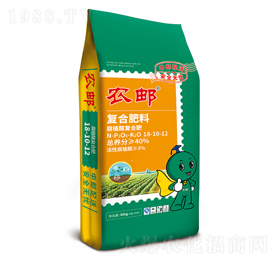 農(nóng)郵腐植酸復(fù)合肥18-10-12-農(nóng)大肥業(yè)