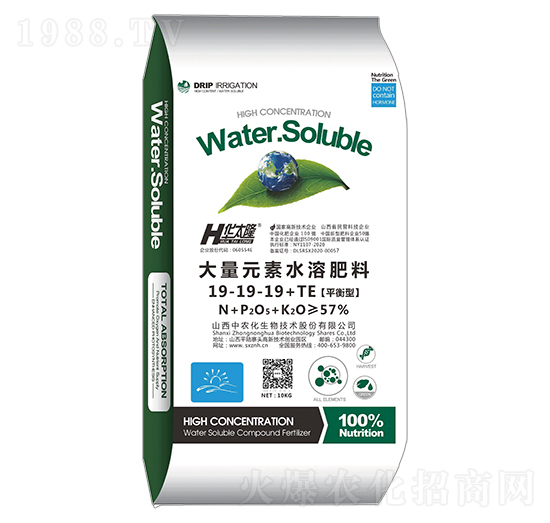 平衡型大量元素水溶肥料19-19-19+TE-華太隆-中農(nóng)化