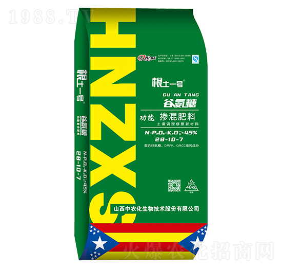 谷氨糖功能摻混肥料28-10-7-根土一號(hào)-中農(nóng)化