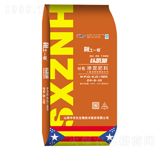 谷氨糖功能摻混肥料24-6-10-根土一號(hào)-中農(nóng)化