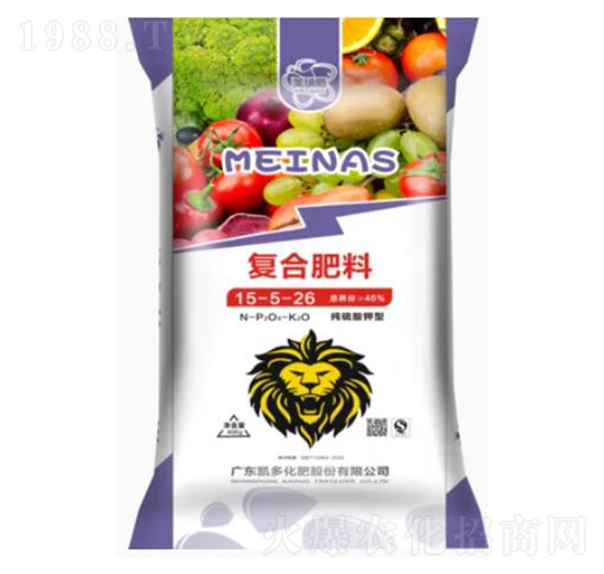 純硫酸鉀型復(fù)合肥料15-5-26-美納斯-凱多化肥