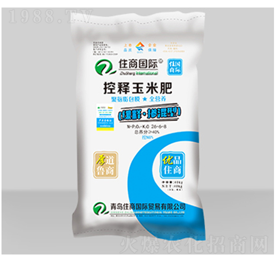 玉米專用聚氨酯包膜控釋摻混型復(fù)合肥料26-6-8-住商國(guó)際
