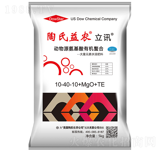大量元素水溶肥料10-40-10+MgO+TE-立訊-陶氏益農(nóng)