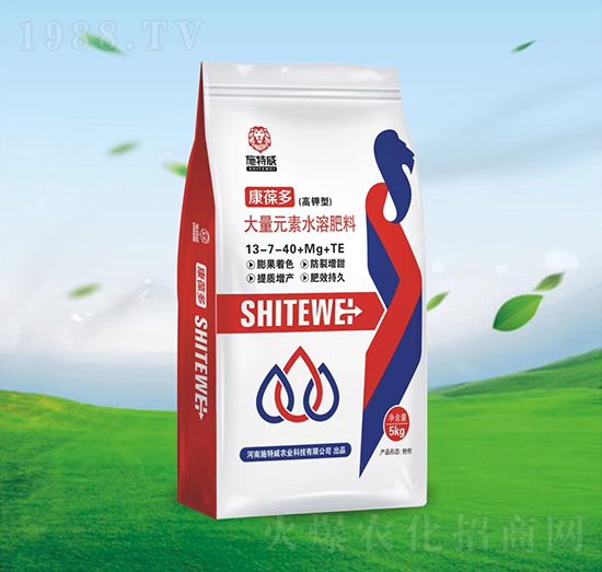 大量元素水溶肥料13-7-40+Mg+TE-康葆多-施特威