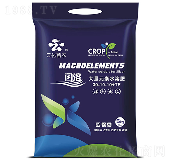 閃溶大量元素水溶肥30-10-10+TE-云化首農(nóng)