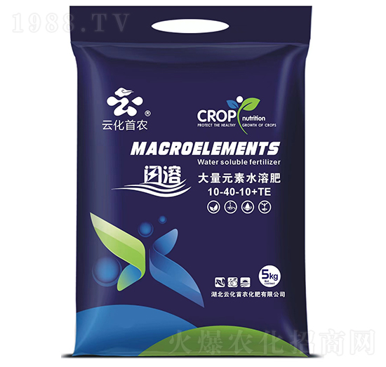 閃溶大量元素水溶肥10-40-10+TE-云化首農(nóng)