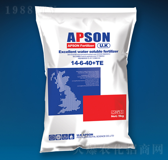 氨基寡糖大量元素水溶肥料14-6-40+TE-愛(ài)普生