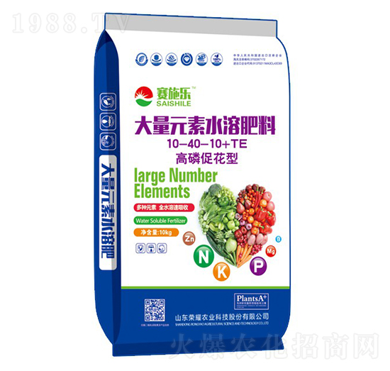 高磷促花型大量元素水溶肥10-40-10+TE-賽施樂-榮耀農業(yè)